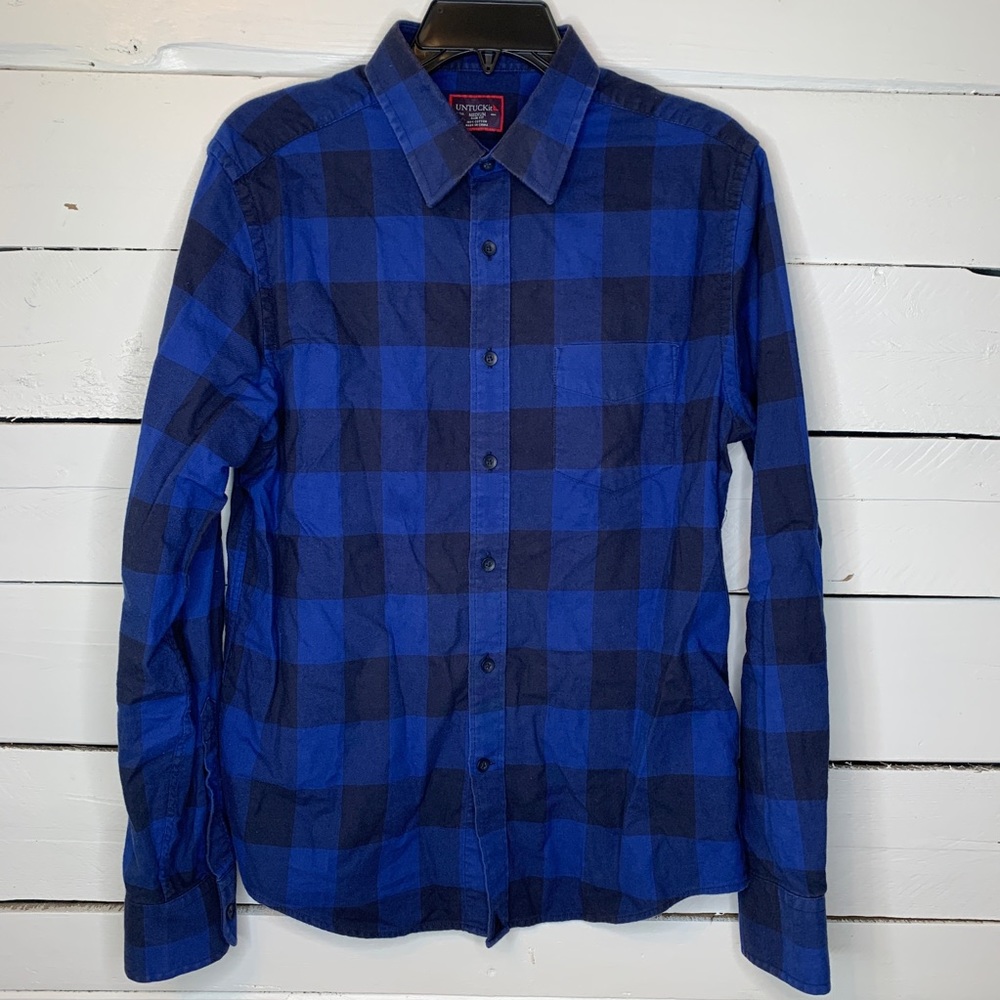 UNTUCKit Blue Shirt Size M Slim Fit
